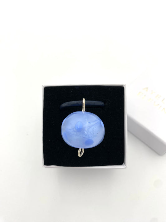 Hängsmycke 925 silver och lampworkpärla.