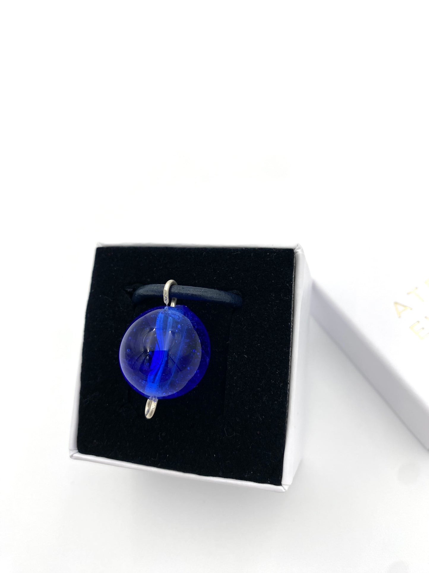 Hängsmycke 925 silver och lampworkpärla.