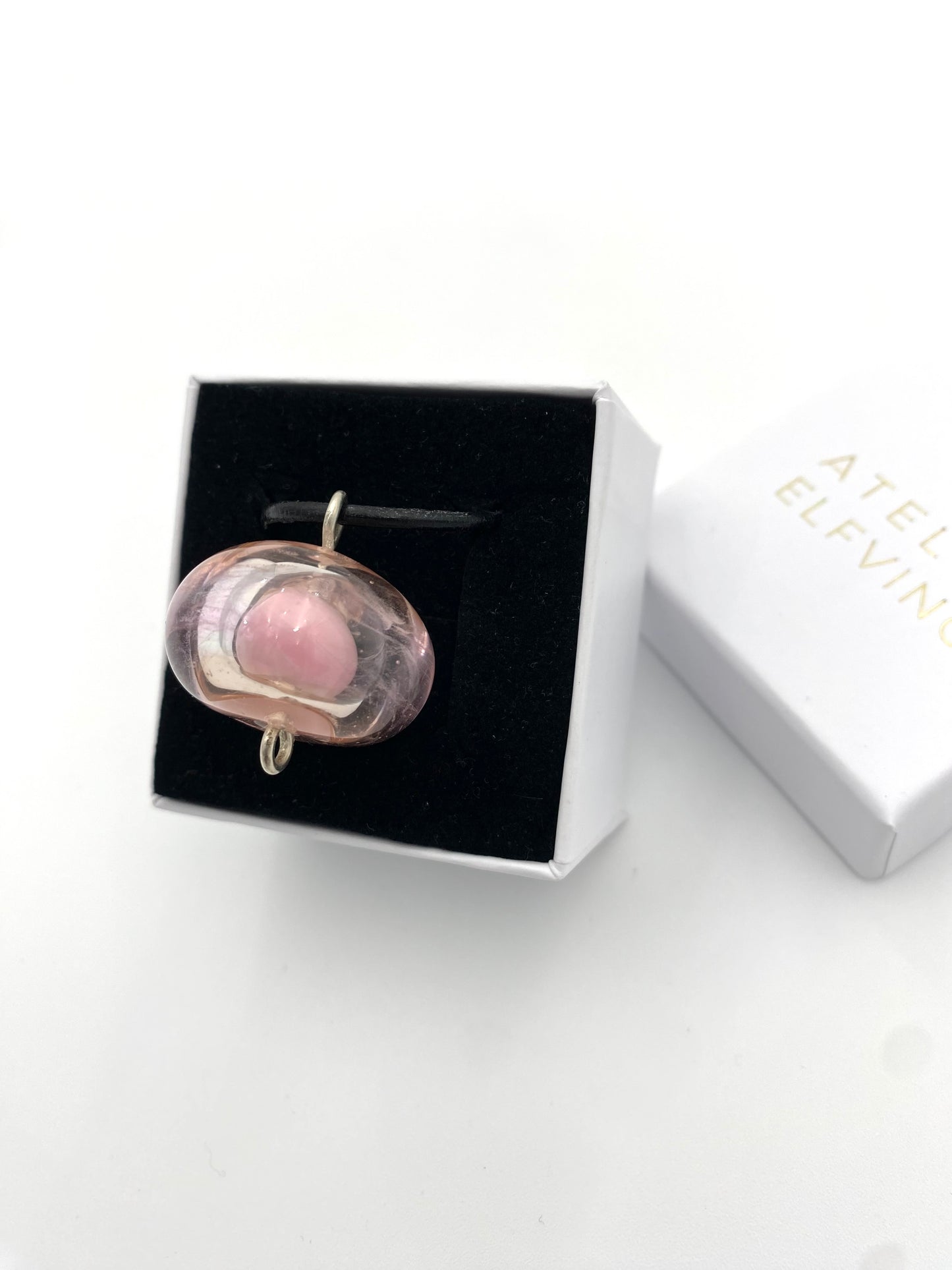 Hängsmycke 925 silver och lampworkpärla.