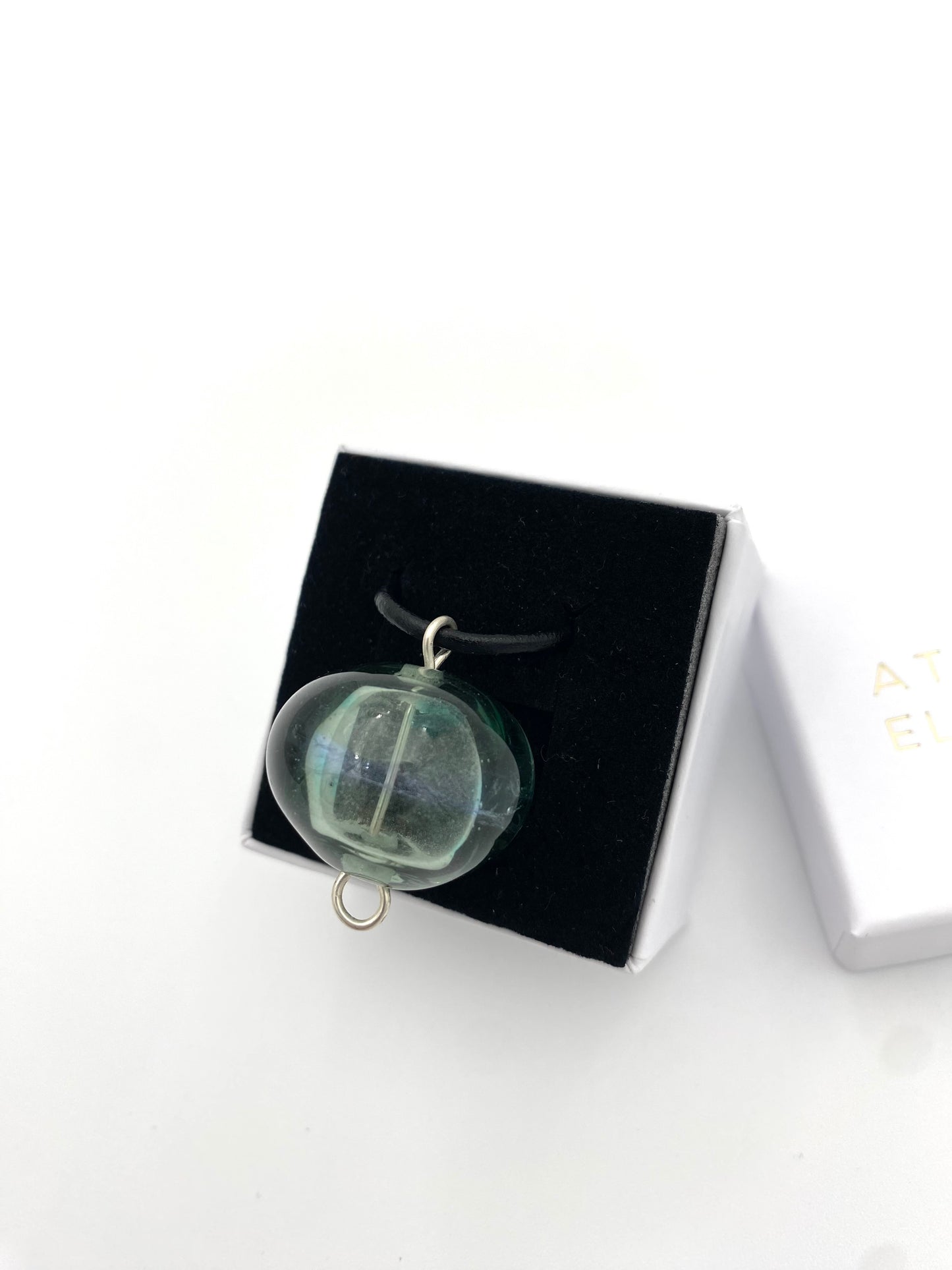 Hängsmycke 925 silver och lampworkpärla.