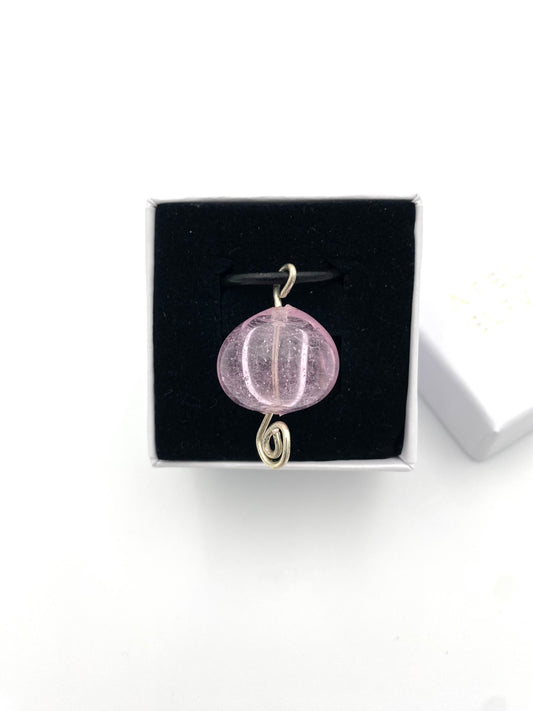 Hängsmycke 925 silver och lampworkpärla.