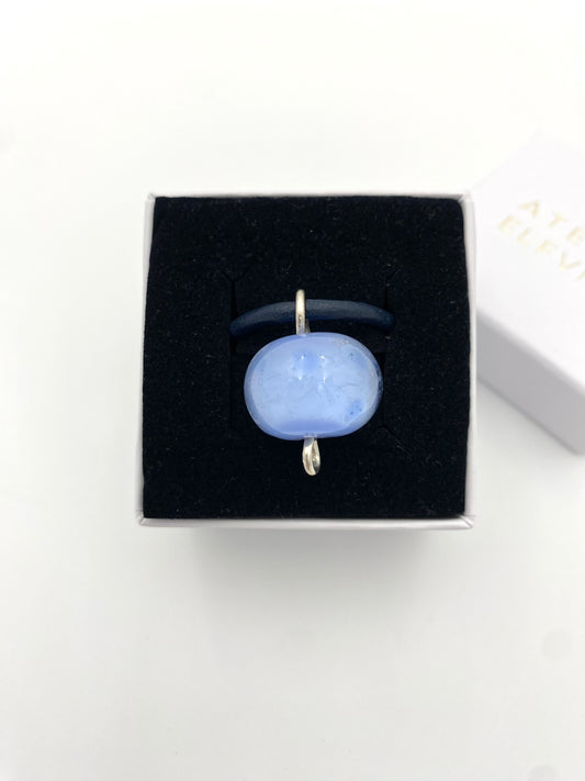 Hängsmycke 925 silver och lampworkpärla.