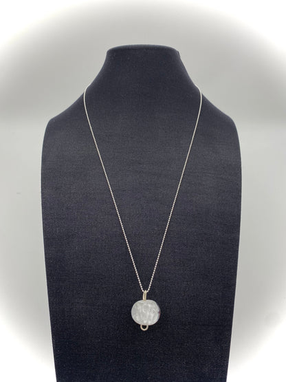 Hängsmycke 925 silver och lampworkpärla.