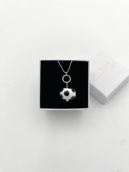 Hängsmycke 925 silver och lampworkpärla.