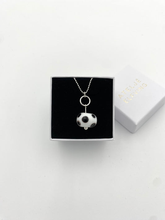 Hängsmycke 925 silver och lampworkpärla.