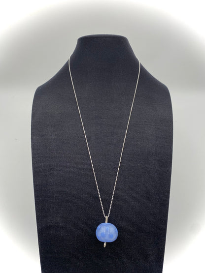 Hängsmycke 925 silver och lampworkpärla.