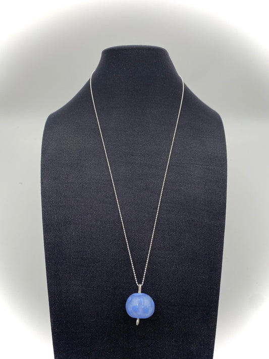 Hängsmycke 925 silver och lampworkpärla.