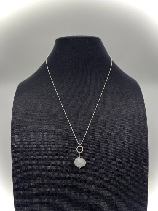 Hängsmycke 925 silver och lampworkpärla.