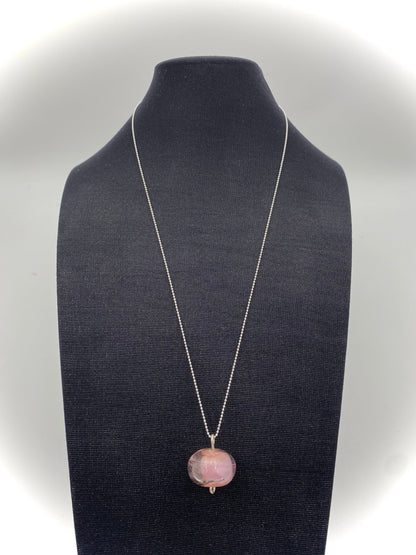 Hängsmycke 925 silver och lampworkpärla.