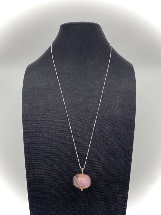 Hängsmycke 925 silver och lampworkpärla.