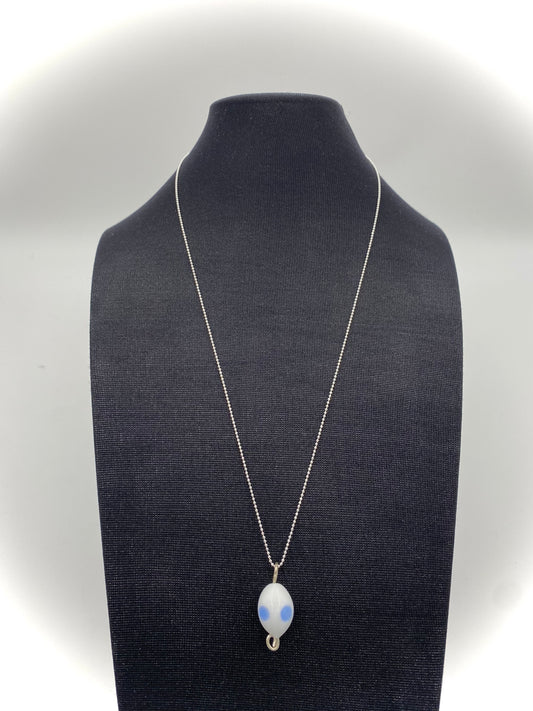 Hängsmycke 925 silver och lampworkpärla.