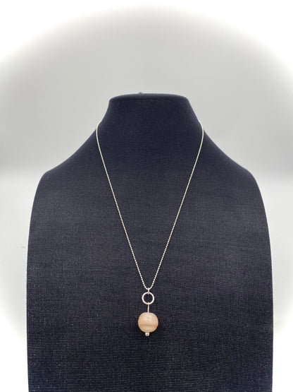 Hängsmycke 925 silver och lampworkpärla.