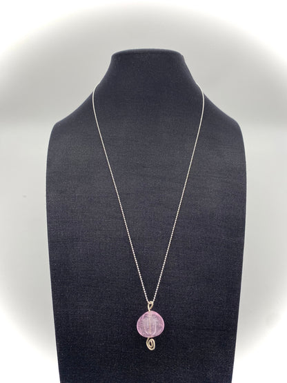 Hängsmycke 925 silver och lampworkpärla.