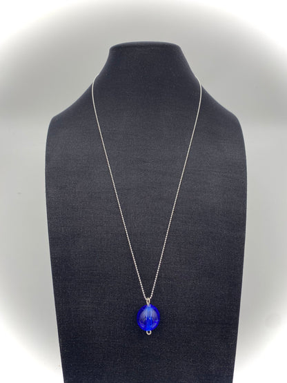 Hängsmycke 925 silver och lampworkpärla.