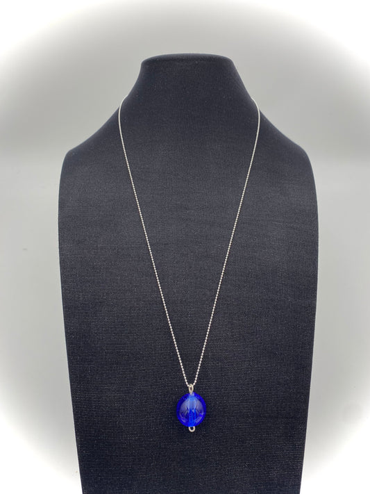 Hängsmycke 925 silver och lampworkpärla.