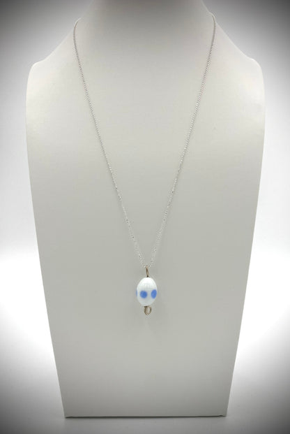 Hängsmycke 925 silver och lampworkpärla.