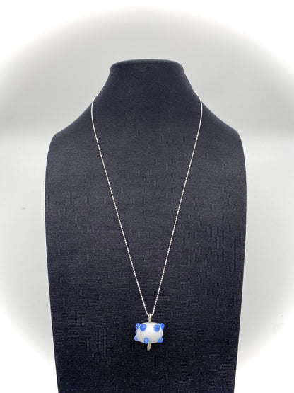 Hängsmycke 925 silver och lampworkpärla.