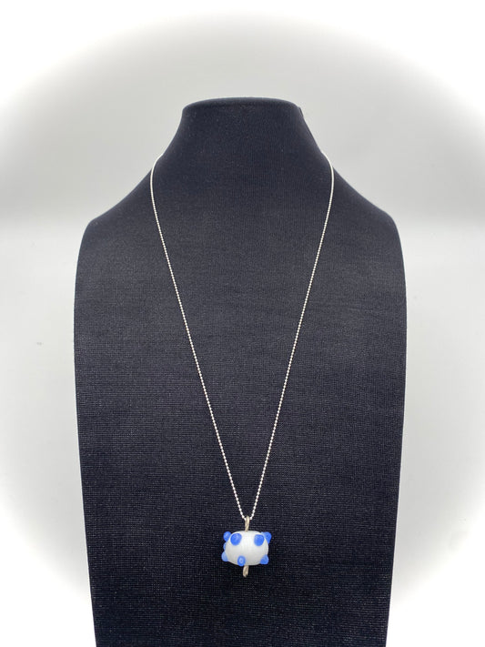 Hängsmycke 925 silver och lampworkpärla.