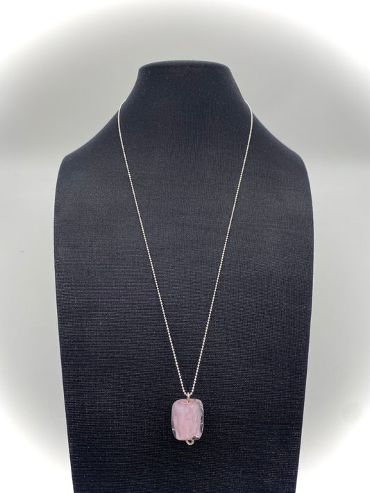 Hängsmycke 925 silver och lampworkpärla.