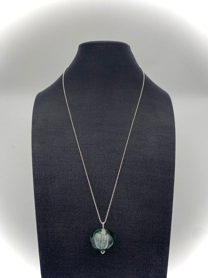 Hängsmycke 925 silver och lampworkpärla.